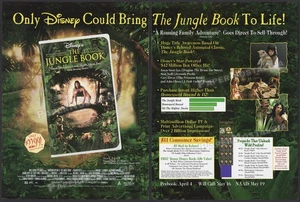 THE JUNGLE BOOK - Original 1995 Trade AD / ADVERT _ Jason Scott Lee - Cary Elwes - Picture 1 of 3