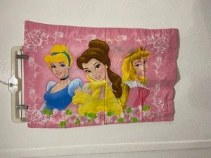 Vintage Disney Princesses Pillowcase Double Sided Cinderella Aurora Belle Snow W - Picture 1 of 4