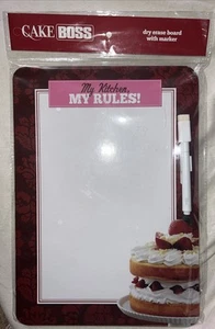*NEW*RARE* CAKE BOSS- Magnetic Dry Erase Board with Marker - 12 x 8.5 in. - Picture 1 of 5