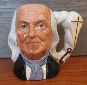 Royal Doulton D6695 BENJAMIN FRANKLIN w/ Kite Toby Jug Figurine - 1982 - Picture 1 of 5