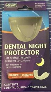 Rexall Protezione Notturna Dentale-Per Macinazione Denti-Custodia da Viaggio Inclusa-Personalizzata - Foto 1 di 4