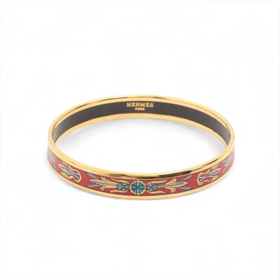 Brazalete Hermès Esmalte PM GP Oro×Rojo Foto 1 de 4