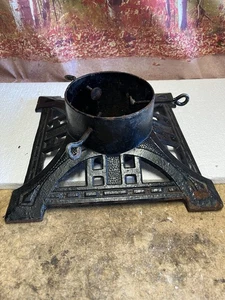 Vintage Christbaumständer Gusseisen schwarz schwer - Bild 1 von 4