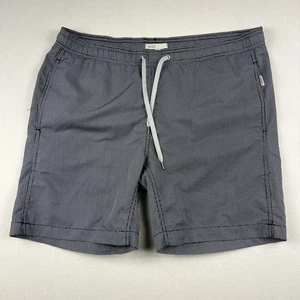 Onia Badeshorts Herren mittelgrau geometrisches Muster Kordelzug gefüttert Badehose Strand - Bild 1 von 10