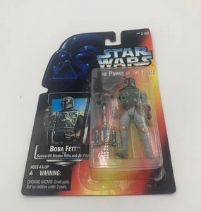 Boba Fett HALF Circles BOTH Hands 1995 STAR WARS Power of the Force MOC NEW - Picture 1 of 6