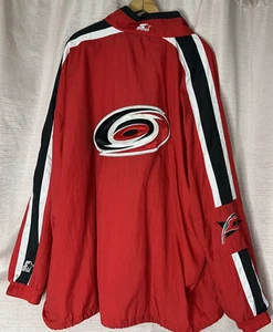 Vintage Men Sz 5XL NHL Carolina Hurricanes Starter Windbreaker Jacket Embroidere - Picture 1 of 17