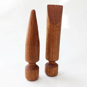 x 2 pcs Foot, Palm Massage Sticks, Wooden Tools Reflexology Massager Acupressure - Picture 1 of 5