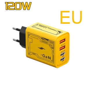 120W Ladegerät USB Typ C Netzteil PD 4 Port für Notebook Laptop Handy EU Stecker - Zdjęcie 1 z 5