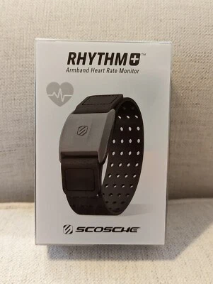 Monitor de ritmo cardíaco Scosche RHYTHM+ con 2 bandas de repuesto y cargador Foto 1 de 3