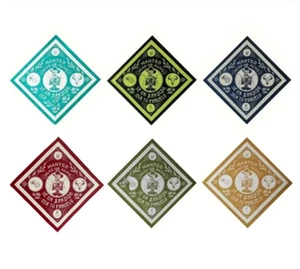 Skull Cowboy Bandana Dead/Alive English & Spanish 22"x22" 100% Cotton 6 Colors - Picture 1 of 8