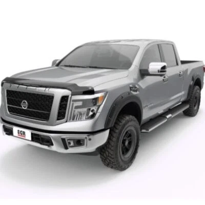 Protector de capó EGR 305901 SuperGuard - humo para Nissan Titan XD 2016-2024 Foto 1 de 3