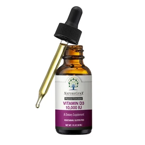 All Natural Doctor Formulated Non-GMO Liquid Vitamin D3 10,000 IU, Orange Flavor - Picture 1 of 10