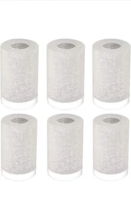 6-Pack White Linen Frosted Glass Shade Replacements, Globe Glass Lamp Shade f... - Picture 1 of 6