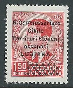 1941 LUBIANA 1,50 D MNH ** - M62-3 - Picture 1 of 1