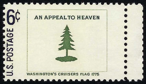 Washington's Cruisers Historic Flag Gutter Snipe Perforation Error Stamp #1347 Cover