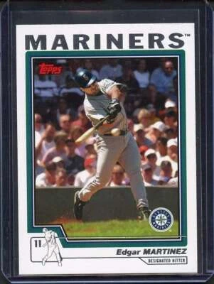 Edgar Martinez 2004 Topps #388 Mariners - Last Topps Playing Days Card - Image 1 of 2