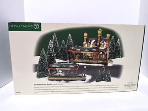 Dept 56 Old Queensbridge Station 2 Pieces Dickens Village 1999 #58443 AS IS - Picture 1 of 14