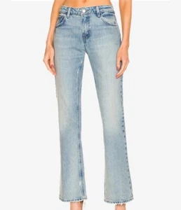 $278 Frame Women's Bio)Degradable The Low Bootcut Jeans Size 32, Indigo Summit - Picture 1 of 11