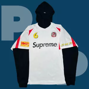 Supreme Hooded Soccer Jersey (Medium) - Picture 1 of 4