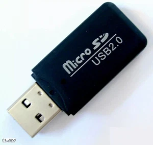 Clé USB lecteur adaptateur de carte micro SD TF/ Micro SD TF reader adapter key - Zdjęcie 1 z 3