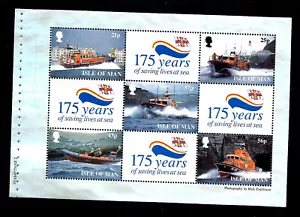 Scott Isle of Man #820a MNH, OG. SG #832a. From Booklet with Stitch Holes. - Picture 1 of 1