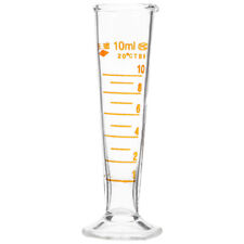 10mL Glass Measuring Cup with Spout and Wide Mouth for School Science-JK