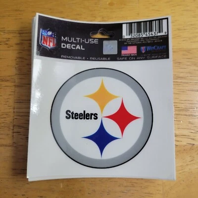 Calcomanía adhesiva de fútbol americano Steelers Pittsburgh Steel City NFL ENVÍO RÁPIDO NUEVO Foto 1 de 2