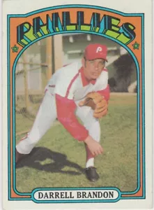 1972 Topps #283 Darrell Brandon Phillies Free Shipping! - Picture 1 of 2