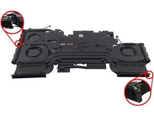 DELL ALIENWARE M16 R1 LAPTOP COOLING HEATSINK FAN ASSEMBLY R1CJ6 *DAMAGES* - Afbeelding 1 van 2