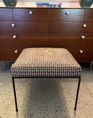 Taburete otomano vintage Paul McCobb asiento de banco mediados de siglo moderno Foto 1 de 4