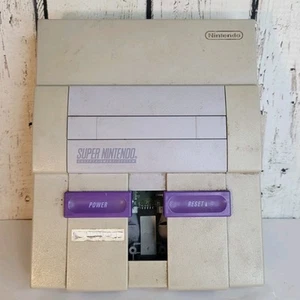 Super Nintendo SNES nur Konsole wie besehen Teile oder Reparatur - keine Auswurftaste - SNES-001 - Bild 1 von 10