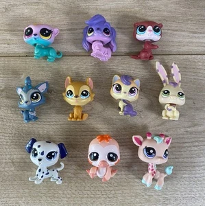 Lote de trabajo de figura de juguete Littlest Pet Shop LPS coleccionable Hasbro x 10 - Imagen 1 de 20