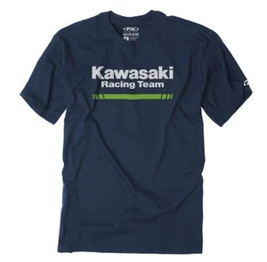 FACTORY EFFEX KAWASAKI STRIPES T- SHIRT / NAVY XXL - Picture 1 of 1