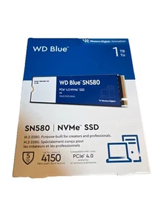 SEALED - WD Blue SN580 1TB Internal Solid State Drive SSD Western Digital NVMe - Afbeelding 1 van 2