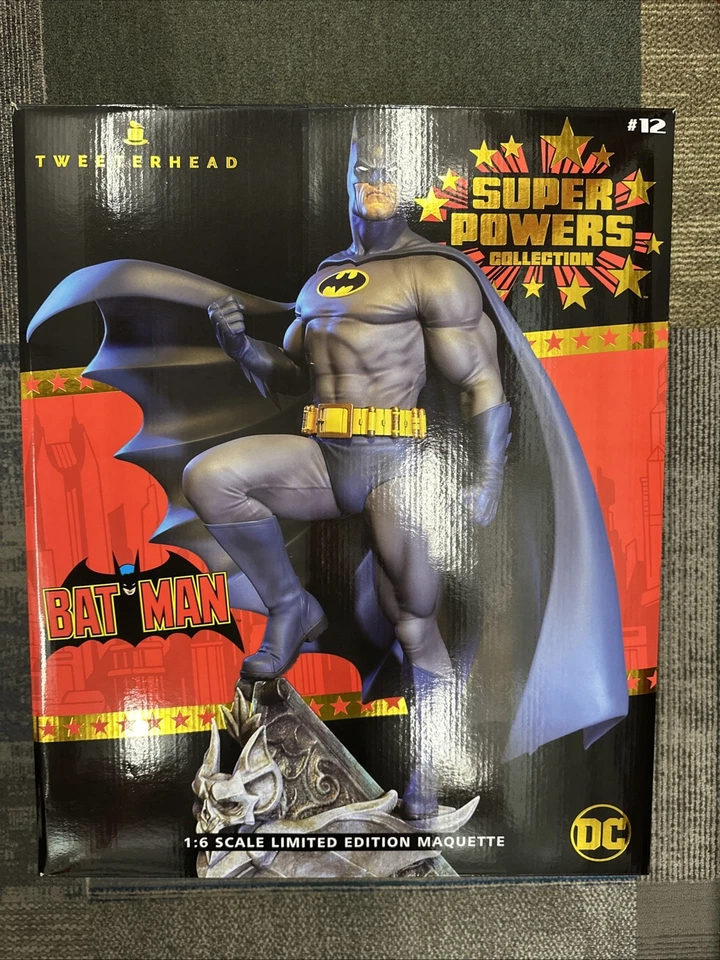 Tweeterhead 1/6 蝙蝠侠超级大国雕像限量版 Maquette 带原船 — 第 1/4 张图片