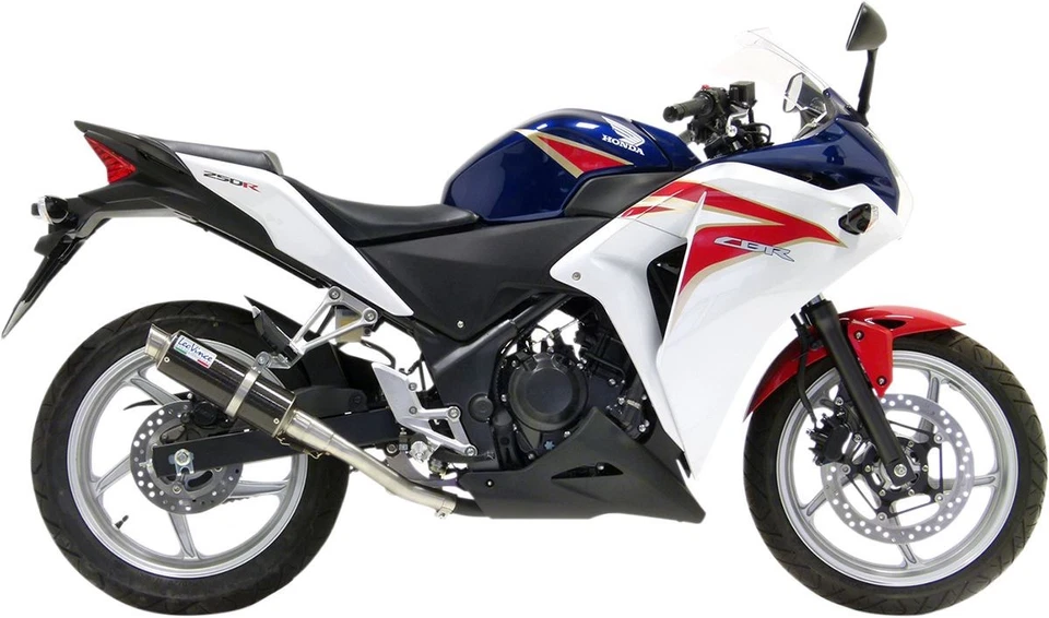 Leovince GP Corsa Slip-On Slash Cut Muffler Brushed For Hon CBR 250 R 2011-2014 - Image 1 of 1