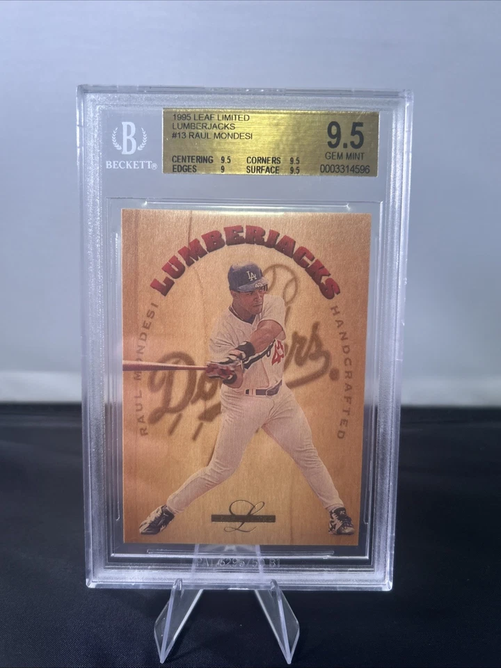 Leaf Limited Lumberjacks 1995/5000 Raul Mondesi #13 casi nuevo BGS 9,5 gema como nueva Foto 1 de 2