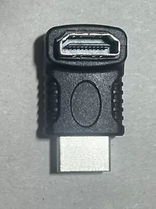 Adaptador V7 HDMI macho a hembra ángulo recto 90 grados en forma de L cable conector UP - Imagen 1 de 4