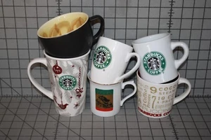 Lot of 6 STARBUCKS mugs Christmas mermaid Japan - Picture 1 of 11