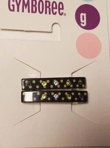 NWT girls one size Gymboree 2002 SPORTING GREEN 2pc barrettes rhinestone vtg htf - Picture 1 of 1