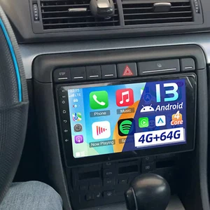 Autoradio Carplay Android 13 Navi 4+64G Für Audi A4 S4 RS4 8E 8F B6 B7 Seat Exeo - Bild 1 von 18