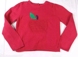 Gymboree Candy Apple Red Knit Sweater Girls Size 8 - Picture 1 of 5