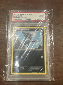 2013 Pokemon Black & White Pawniard Plasma Freeze Card #72 PSA 9 - Picture 1 of 2