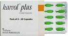 Karvol Plus Capsules Inhalant Clear Congestion Cold Cough 40 Capsules