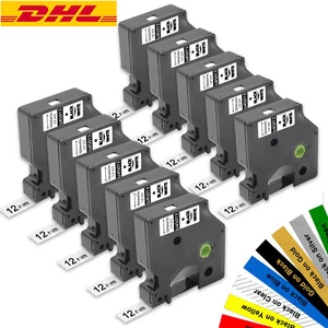 Schriftband für Dymo D1 12mm 9mm 6mm-24mm 45013 45010 40913 LabelManager 160 280 - Bild 1 von 29