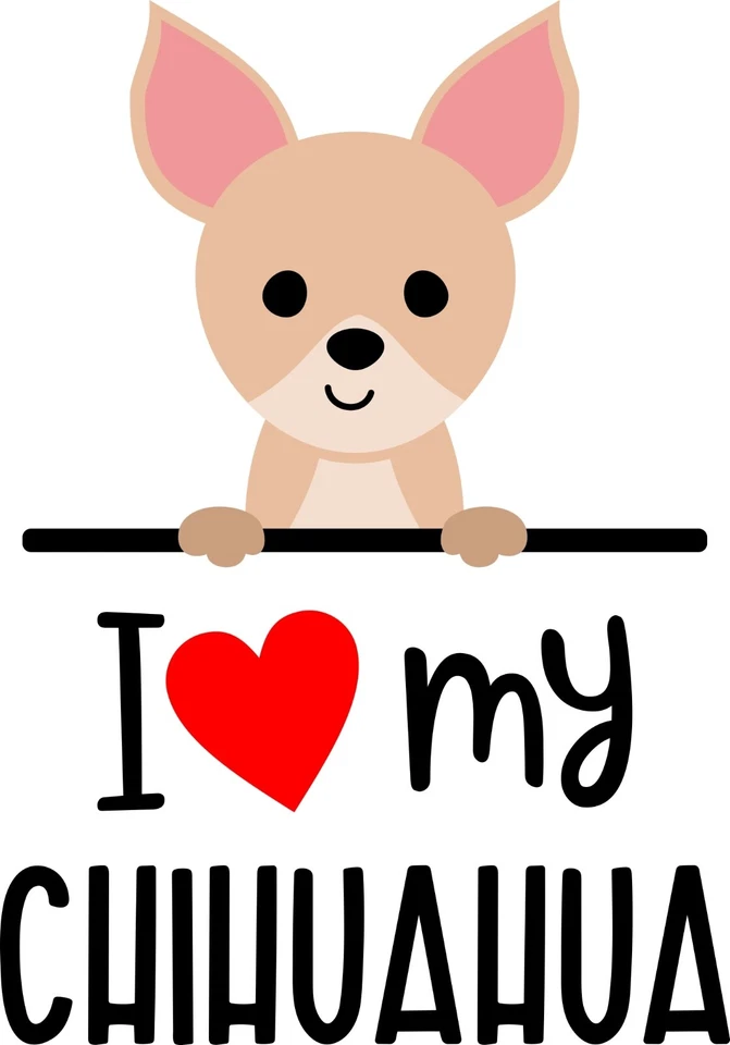 I love my Chihuahua hand towel / dish towel / decorative towel - Image 1 of 1