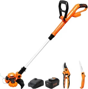 GARCARE 20V Cordless Grass Trimmer & Lawn Edger 4.0Ah Battery 25cm Cutting Width - Picture 1 of 8