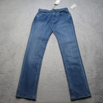 Prana Feener Jeans Mens 32x34 Blue Straight Dark Wash Denim Stretch - Image 1 of 4