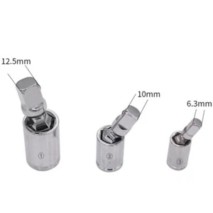 Silver Drive Flexible Flexi Socket Extension Bar Adapter Ratchet Wrench Set - Picture 1 of 15
