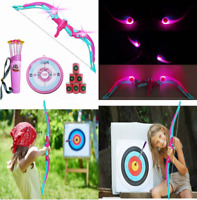 NWESTUN Bow & Arrow for Kids w/LED Flash Lights Archery w/10 